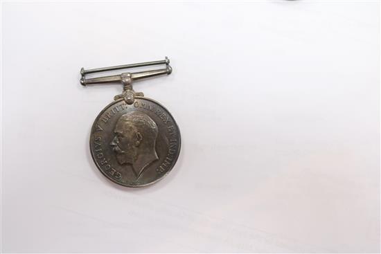 2 x World War I medals, with War Office letter and 2 other medals including South Africa
